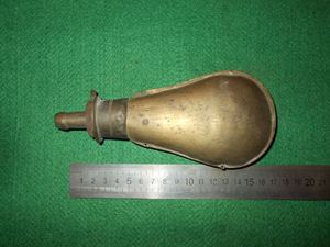 Picture of PF28 BRASS POWDER FLASK